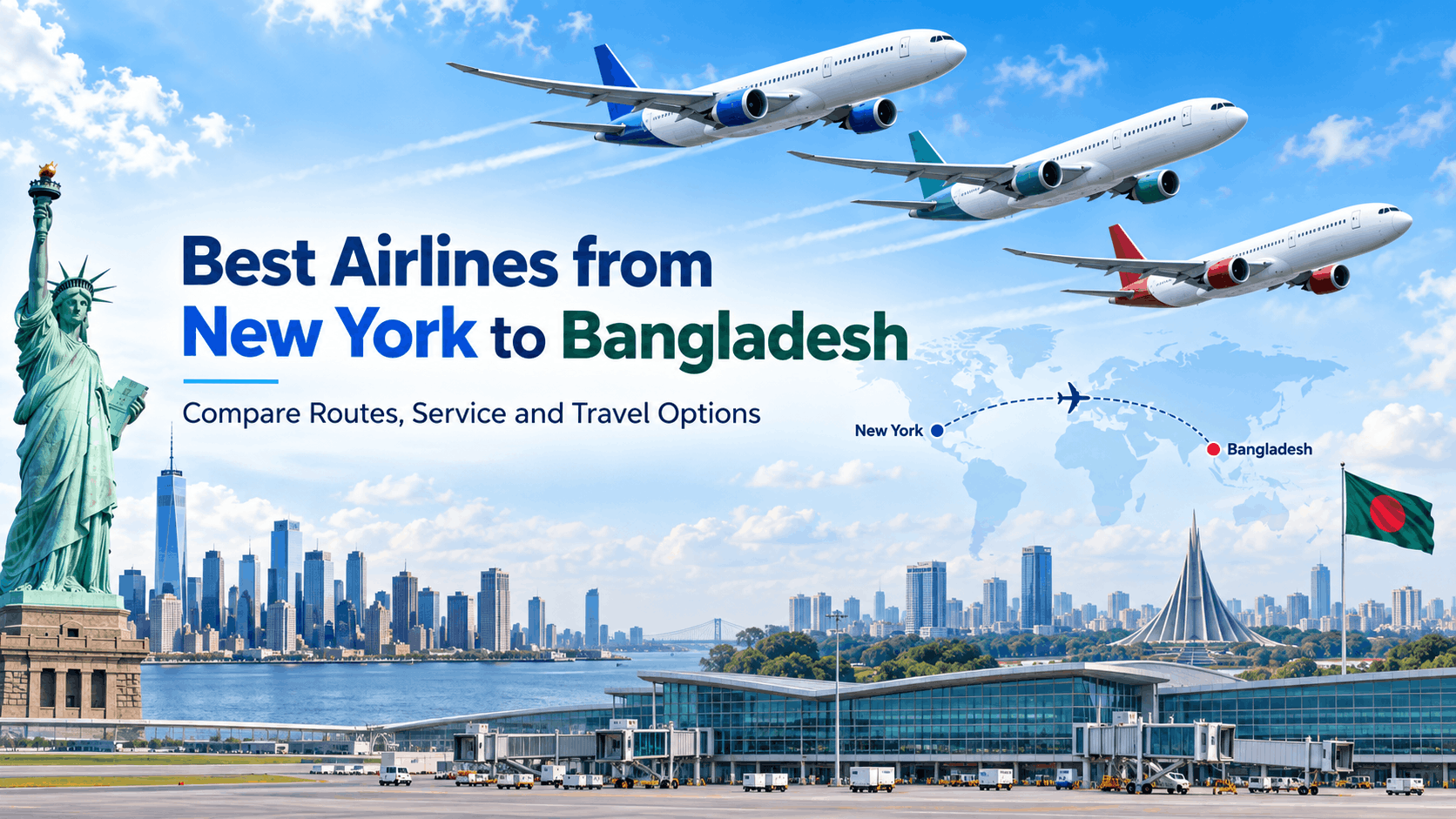 Departure board showing international flights